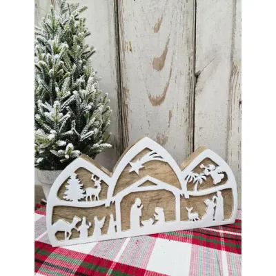 Holy Night Silhoutte 13.5x7in