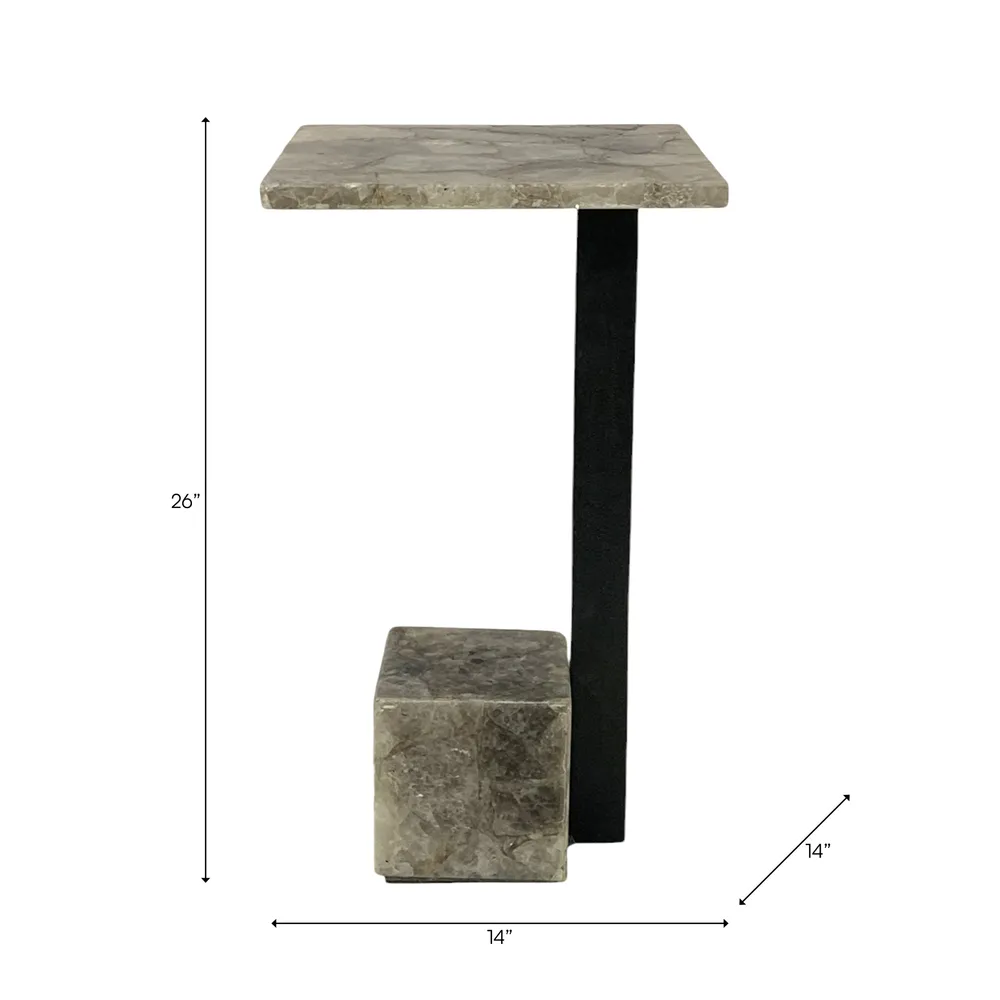 MILTONRIDGE GRAY TABLE 26 (IN)