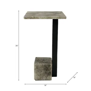 MILTONRIDGE GRAY TABLE 26 (IN) 10