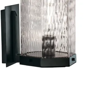 Polygon 12.63'' High 1-Light Outdoor Sconce - Matte Black 3