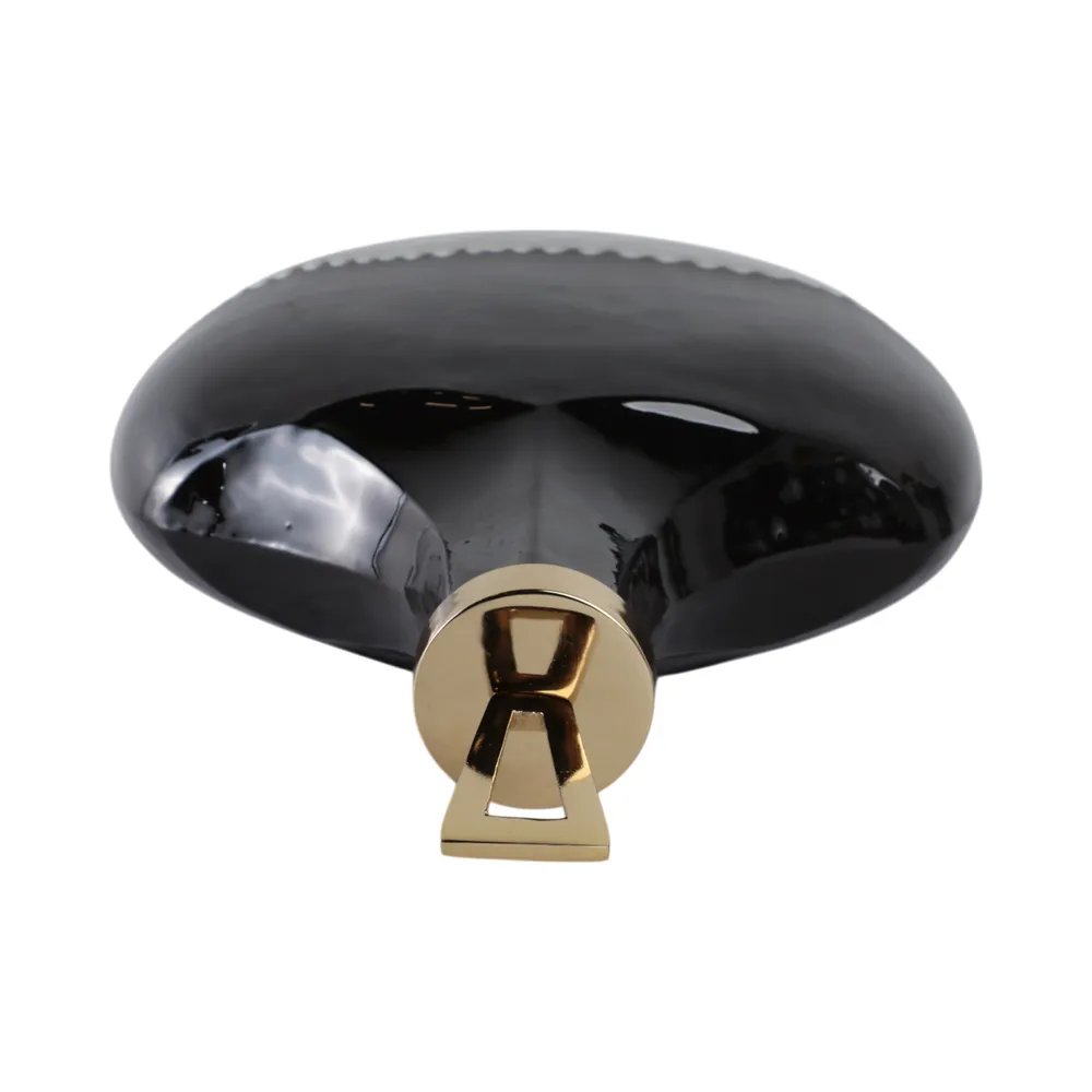 ELMONTGROVE BLACK GLASS VASE 20 (IN)
