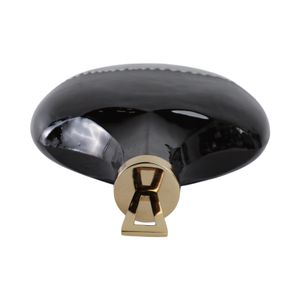 ELMONTGROVE BLACK GLASS VASE 20 (IN) 7