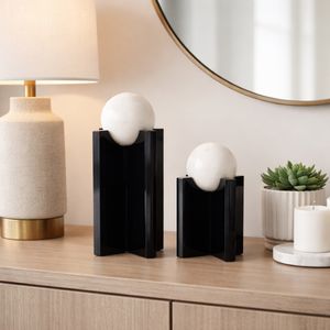RYELAKE SET OF 2 BLACK DECOR 13 (IN) 11
