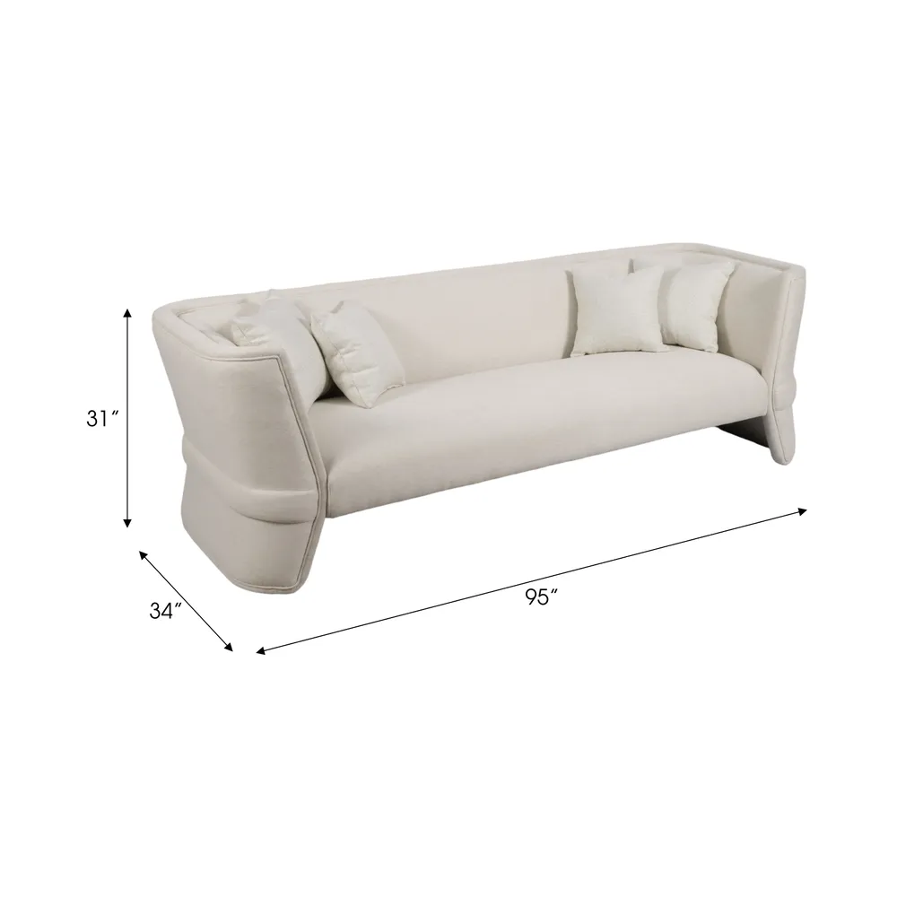 KIRALAKE IVORY SOFA 31 (IN)