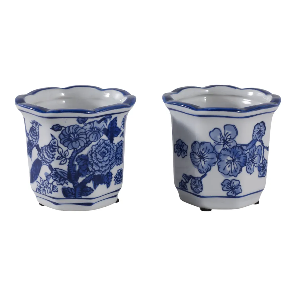 BERGENFIELD SET OF 2 BLUE PENCIL CUP 4 (IN)