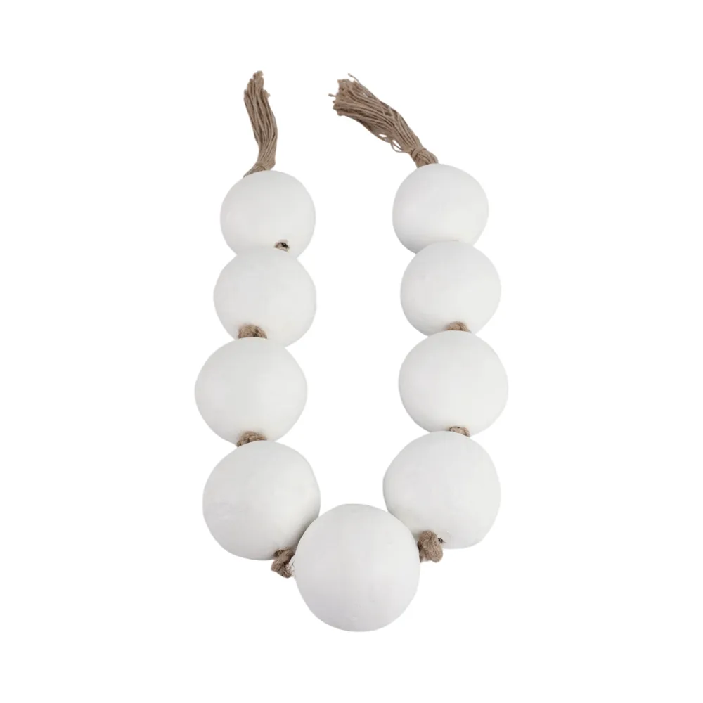 HAWLEYHAVEN WHITE BEAD 4 (IN)