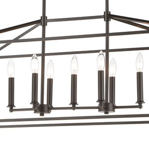 Fairfax 36'' Wide 7-Light Linear Chandelier - Oil Rubbed Bronze 3