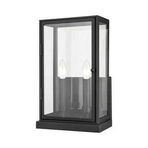 Foundation 15'' High 2-Light Outdoor Sconce - Matte Black 1