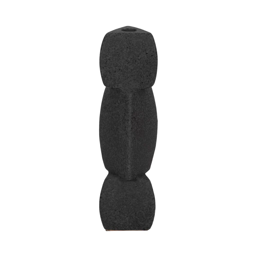 ENNISVALE BLACK CANDLE HOLDER 12 (IN)