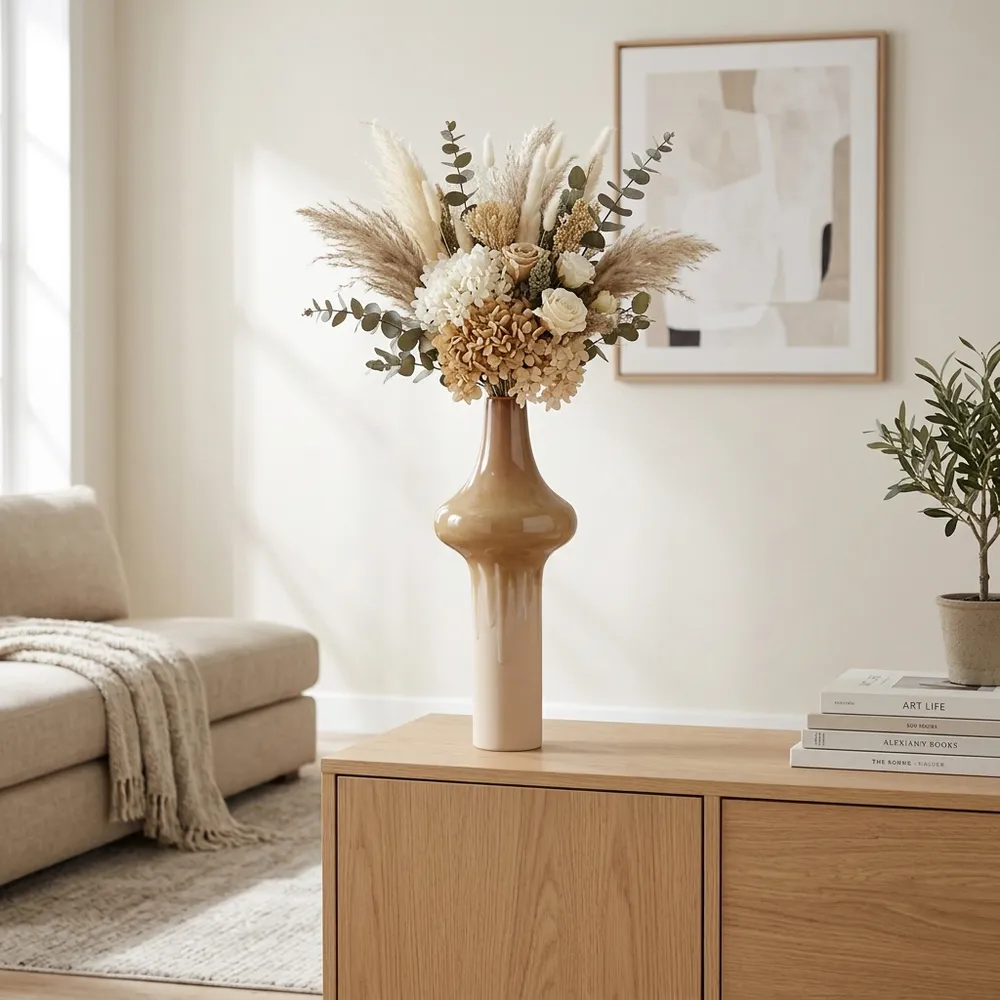 TUCKERVALE BROWN VASE 19 (IN)