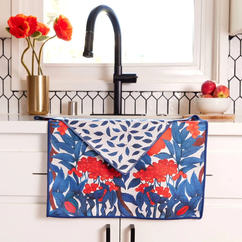 Icelandic Poppies Eco Kitchen Tea Towel