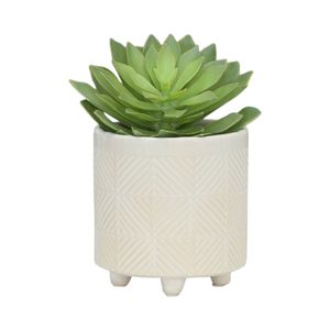 EMMETLAKE SET OF 2 WHITE PLANTER 8 (IN) 4