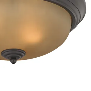 Huntington 15'' Wide 3-Light Flush Mount - Oil Rubbed Bronze 4