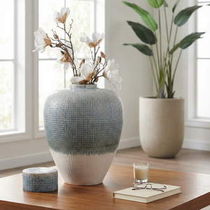 DREWDALE BLUE VASE 20 (IN) 11