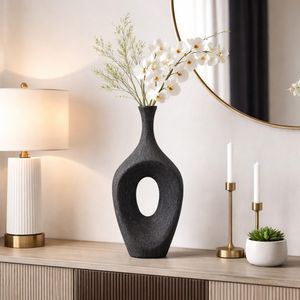 DUTTONRIDGE BLACK VASE 19 (IN) 13