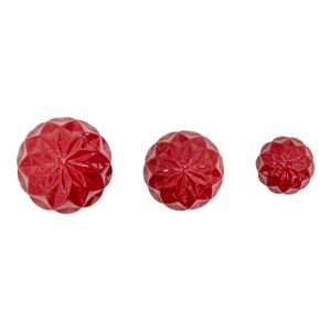 NEWTONGATE SET OF 3 RED DECOR 6 (IN) 6