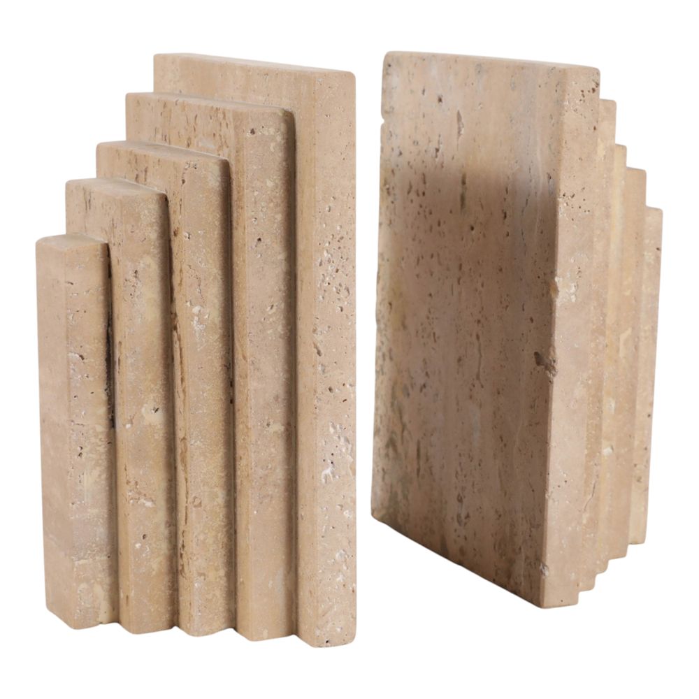 COOPERHAM SET OF 2 TAN BOOKENDS 7 (IN)