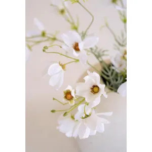 Artificial White Cosmos Spray 3