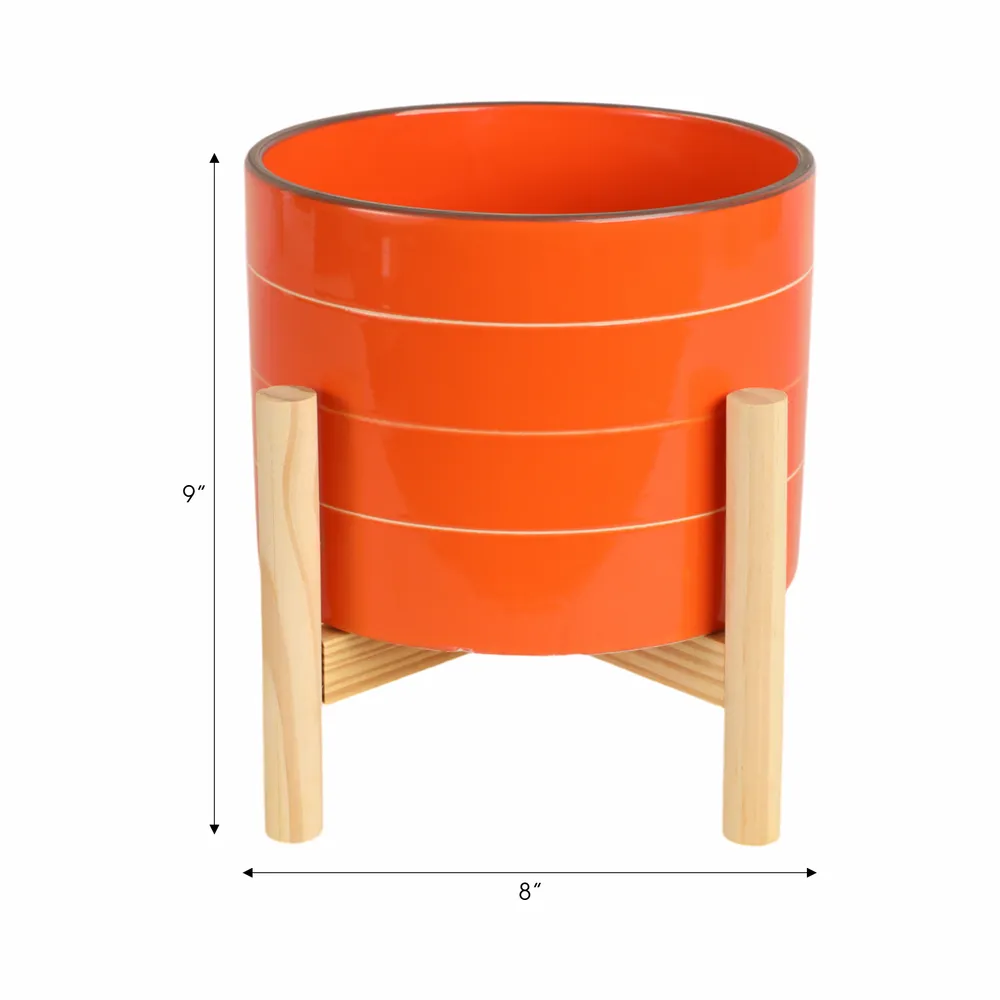 PEYTONFORD ORANGE PLANTER 9 (IN)