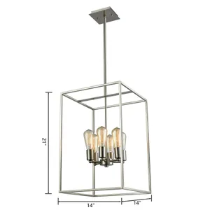 Williamsport 14'' Wide 6-Light Chandelier - Brushed Nickel 2