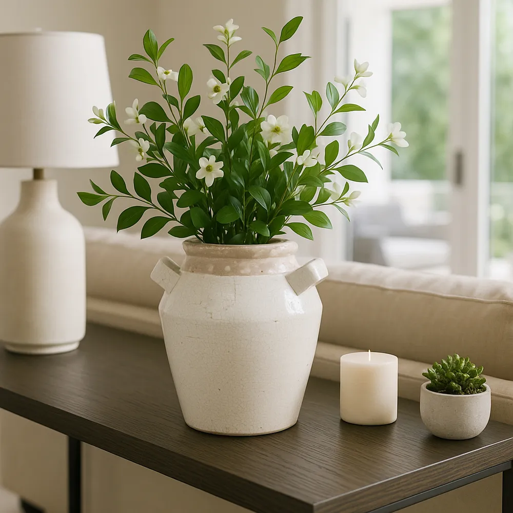 CLYDELAND GRAY VASE 11 (IN)