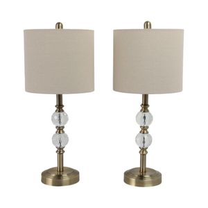 BRAXTONLAKE SET OF 2 GOLD LAMPS 26 (IN) 3