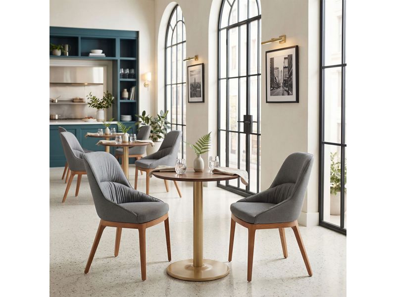 Alto Bistro Table Brown & Gold 2