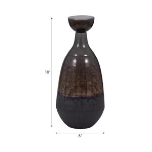 CARLINFIELD BROWN VASE 18 (IN) 9