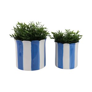 RAFESHAW SET OF 2 BLUE PLANTER 7 (IN) 3