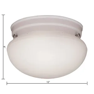 Elowen 12'' Wide 3-Light Flush Mount - White 2