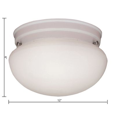 Elowen 12'' Wide 3-Light Flush Mount - White