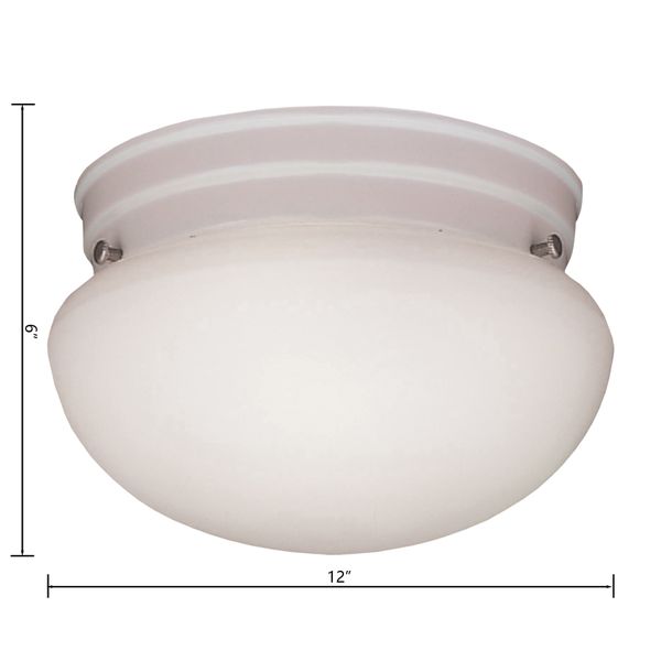 Elowen 12'' Wide 3-Light Flush Mount - White