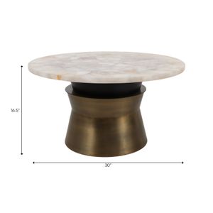 COLVINPORT GOLD COFFEE TABLE 17 (IN) 9