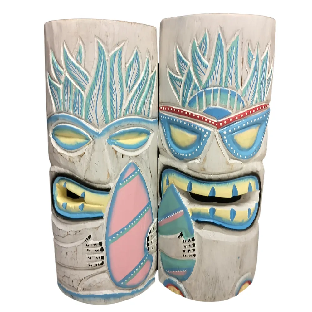 12" TIKI MASK 2-ASST