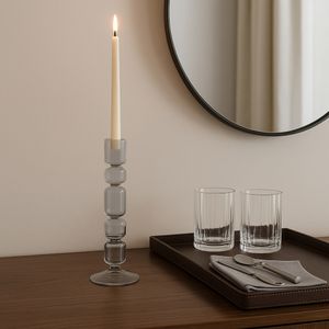 HENDONVALE BLACK CANDLE HOLDER 10 (IN) 2