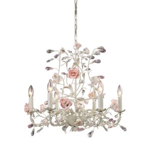 Heritage 22'' Wide 6-Light Chandelier - Cream 1