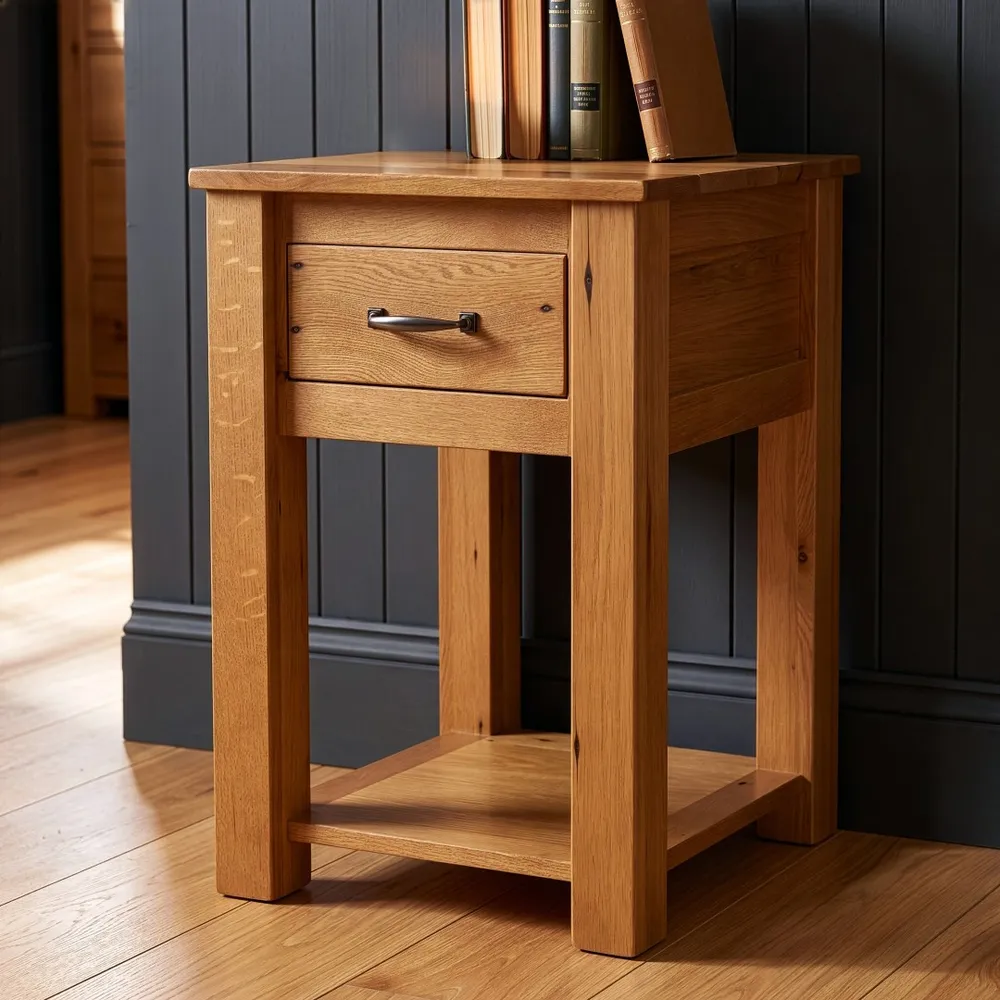 Heritage Oak One Drawer Nightstand