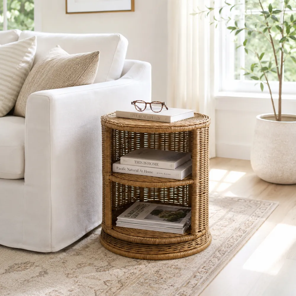 DRAKETON TAN TABLE 20 (IN)