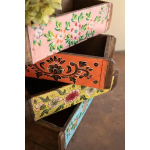 Set of 4 Hand-Painted Brick Molds 2