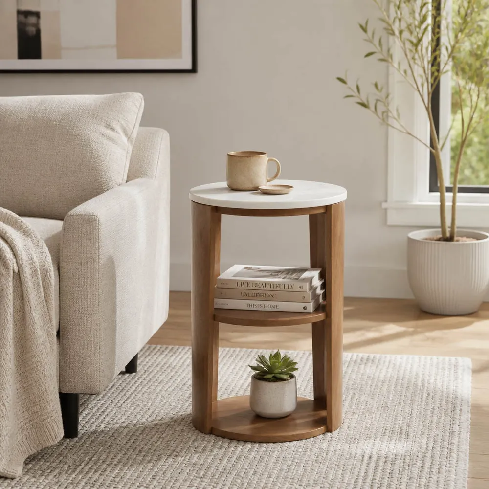 ZANEFIELD TAN TABLE 23 (IN)