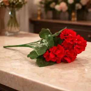 Red Geranium 13in Pick 1