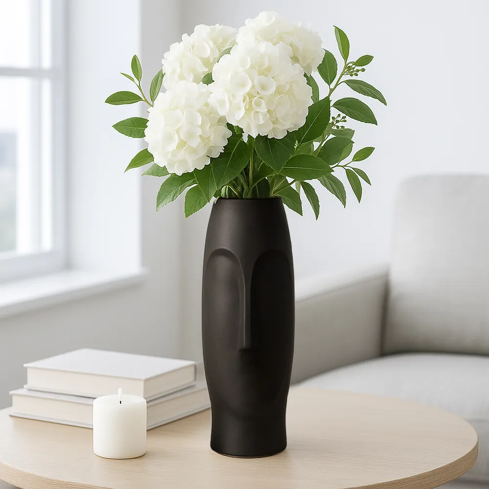 NELSONSHAW BLACK VASE 14 (IN)