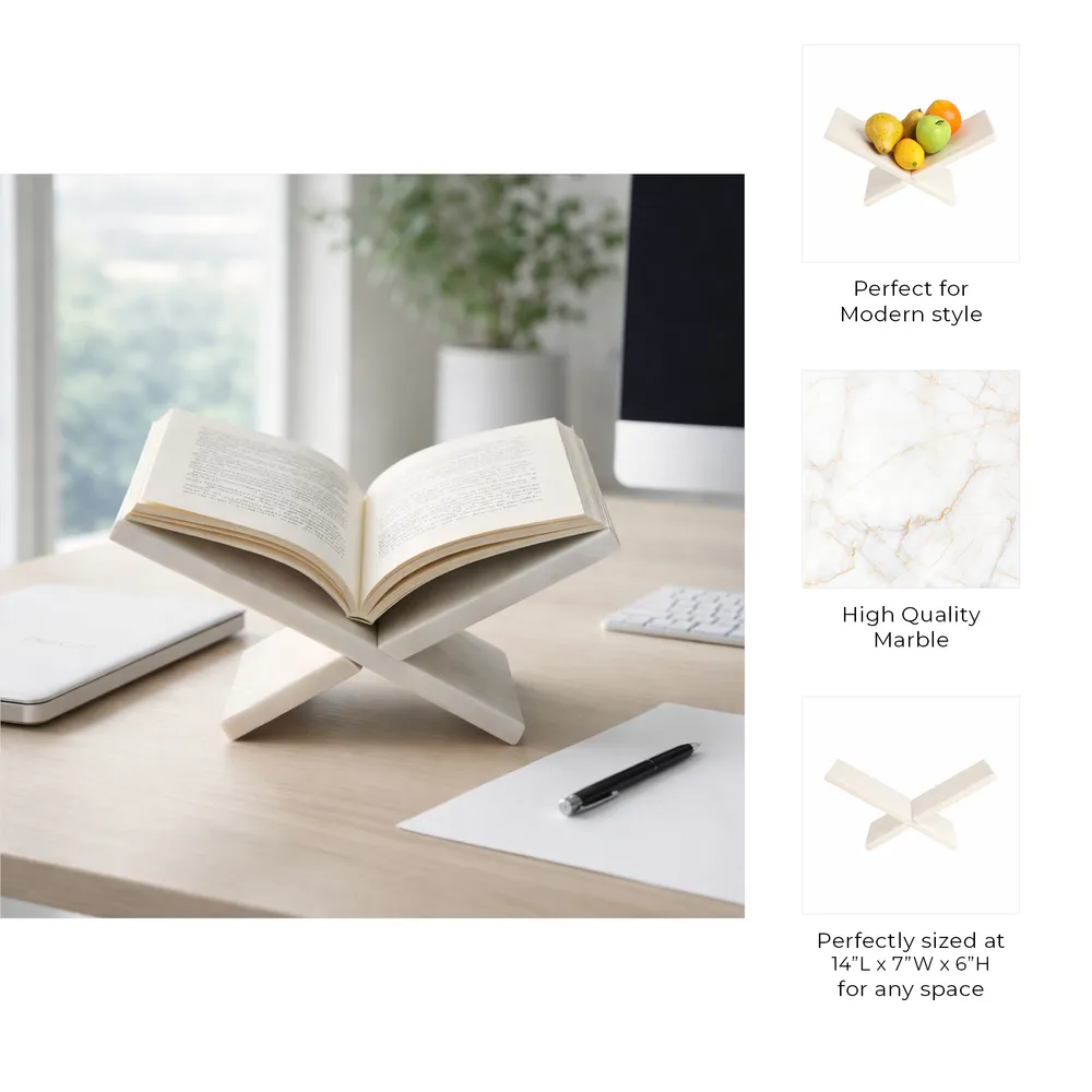 KEATONCREST WHITE BOOKSTAND 6 (IN)