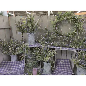 Purple Check Runner 14x56in 2