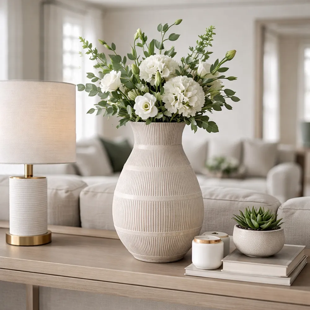 ETHANWIND IVORY VASE 19 (IN)