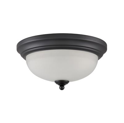Helena 11'' Wide 2-Light Flush Mount - Black