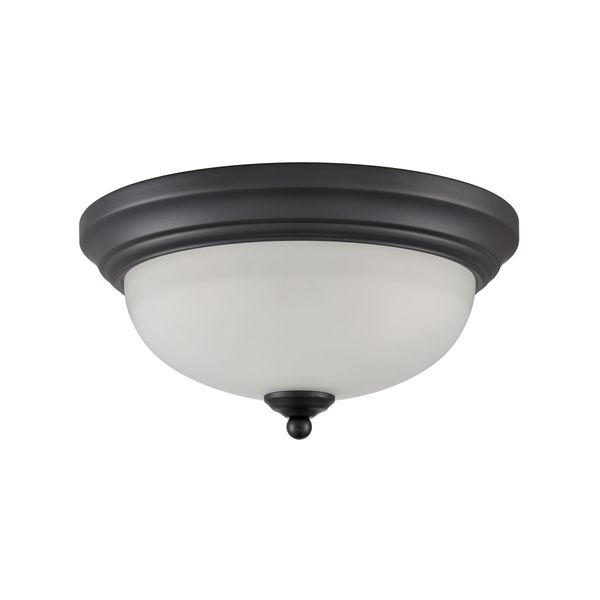 Helena 11'' Wide 2-Light Flush Mount - Black