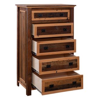 Colonial Barnwood 5 Drawer Chest