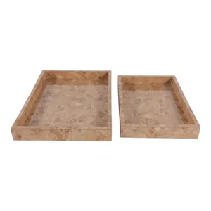 CANTONCROSS SET OF 2 TAN TRAY 2 (IN) 7