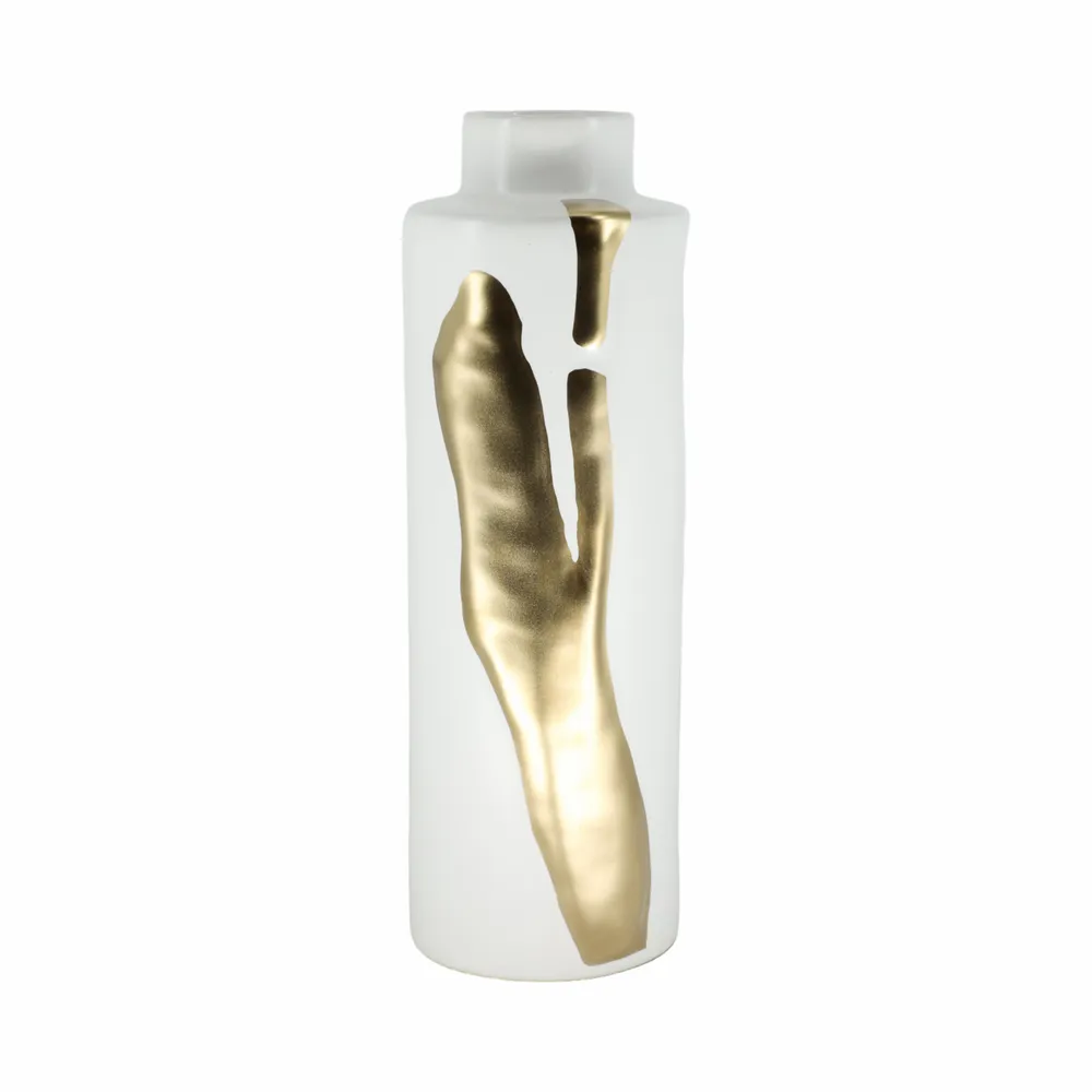 JUNEROSE WHITE VASE 16 (IN)
